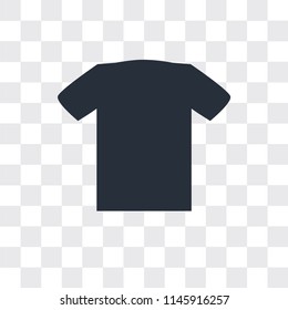Shirt vector icon isolated on transparent background, Shirt logo concept