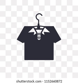 Shirt vector icon isolated on transparent background, Shirt logo concept