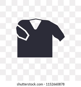Shirt vector icon isolated on transparent background, Shirt logo concept