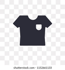 Shirt vector icon isolated on transparent background, Shirt logo concept
