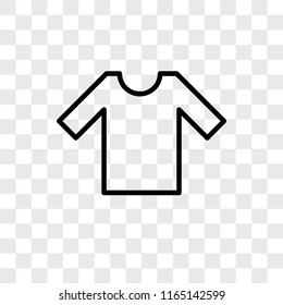 Shirt vector icon isolated on transparent background, Shirt logo concept