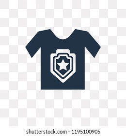 Shirt vector icon isolated on transparent background, Shirt transparency concept can be used web and mobile