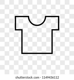 Shirt vector icon on transparent background, Shirt icon