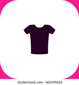 Shirt vector icon on white background.