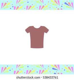 Shirt vector icon on white background. Isolated illustration. Business picture.