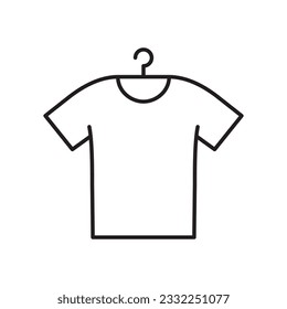 Shirt vector icon. T-Shirt icon. Shirt flat sign design. Shirt symbol pictogram. UX UI icon
