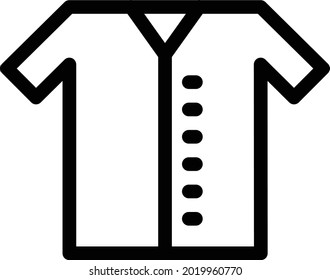 shirt vector illustration isolated on a transparent background . Strok vector icons for concept or web graphics.