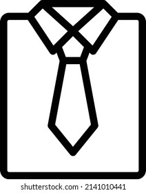 ilustración vectorial de camisa aislada en un fondo transparente. iconos vectoriales de trazo para el concepto o gráficos web.