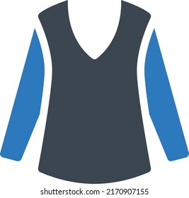 Ilustración de vectores de camisas sobre un fondo transparente.Símbolos de calidad premium.Icono de vector glifos para el diseño de conceptos y gráficos.