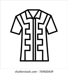Shirt vector outline icon