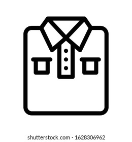 shirt vector thin line icon 