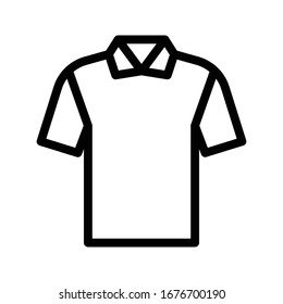 shirt vector thin line icon 