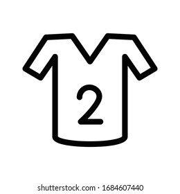 shirt vector thin line icon 