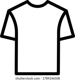 shirt vector thin line icon 
