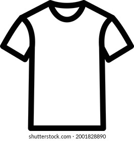 shirt vector thin line icon