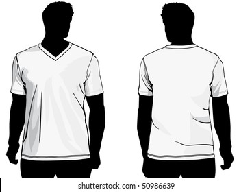 Shirt with v-neck