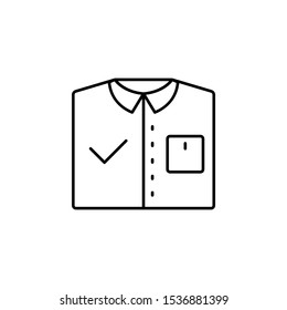 Shirt work office icon. Simple line, outline vector of office icons for ui and ux, website or mobile application on white background