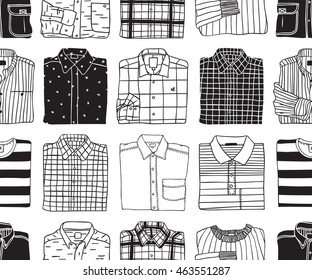 Shirts Big set of illustrations. Autumn theme.