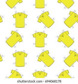 Shirts colored templates for your design in flat style. seamless pattern. collection of flat design. t-shirts. isolated on white, with transparencies.