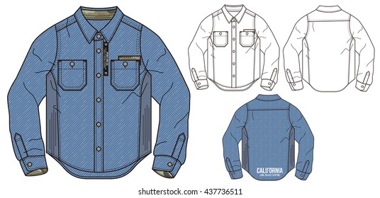 Shirt Pocket Drawing Images, Stock Photos & Vectors | Shutterstock