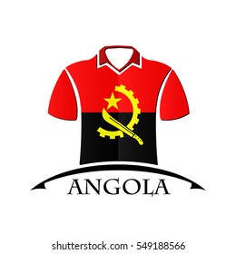 shirts icon made from the flag of Angola