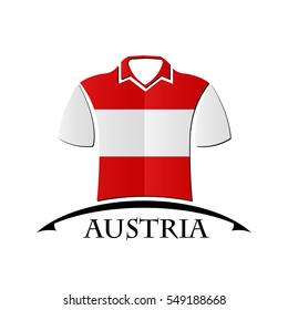 shirts icon made from the flag of Austria