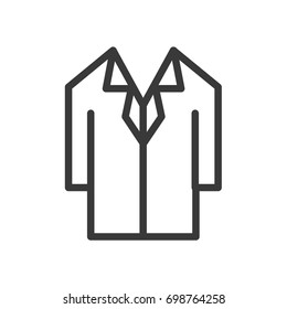shirts Office uniform vector line icon