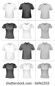 Shirts. Photo-realistic vector