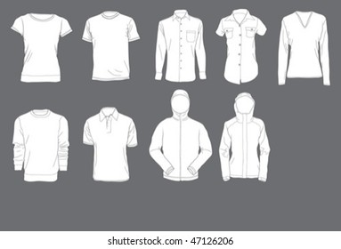 Shirts Template Stock Vector (Royalty Free) 47126206 | Shutterstock