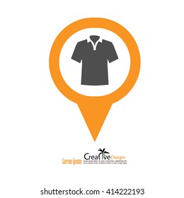 shirt.T-shirt sign icon. Clothes symbol.vector illustration.