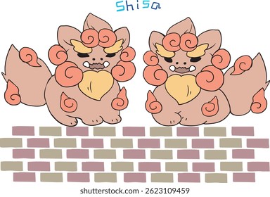 Shisas are Okinawan guardian lions