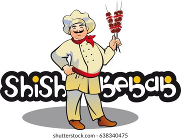 shish kebab cook, east kitchen character