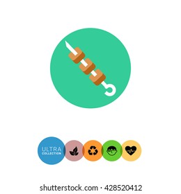 Shish kebab icon