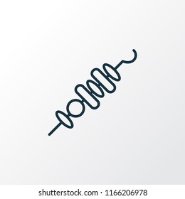 Shish kebab icon line symbol. Premium quality isolated skewer element in trendy style.