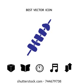 Shish kebab icon, web design element