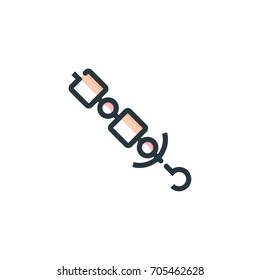 shish kebab modern icon. app and web element
