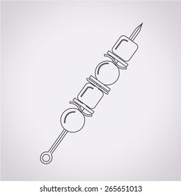 Shish kebab skewers Icon