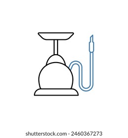 shisha concept line icon. Simple element illustration.shisha concept outline symbol design.