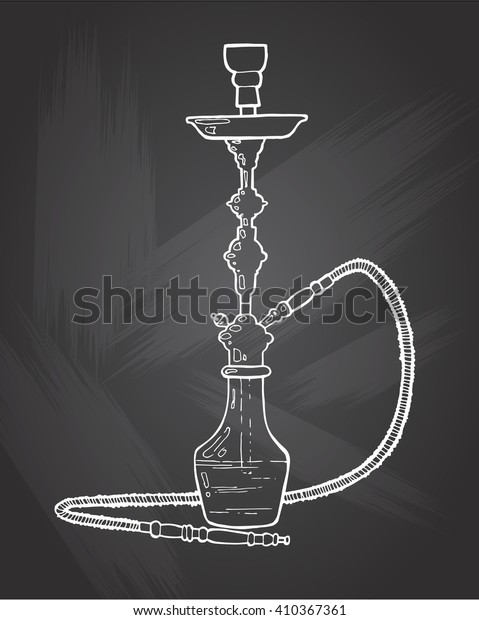 Shisha Hookah Hand Drawn Doodle Vector Stock Vector Royalty Free