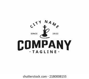 Shisha Hookah Logo Template, Hookah Lounge Logo Template.
