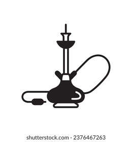 Shisha icon. Hookah flat sign design. Shisha vector symbol pictogram. UX UI icon nargile