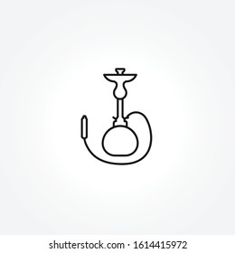 Shisha icon on white background