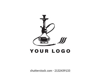Shisha vector logo design template