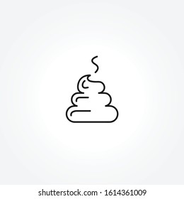 Shit icon on white background