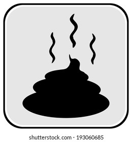 Shit icon on white background.