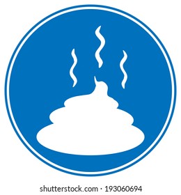 Shit icon on white background.