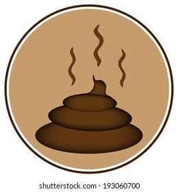 Shit icon on white background.