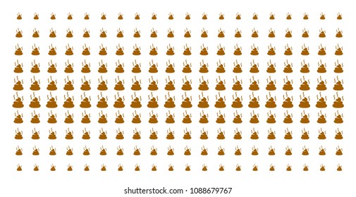 Shit smell icon halftone pattern, constructed for backgrounds, covers, templates and abstract concepts. Vector shit smell pictograms organized into halftone array.
