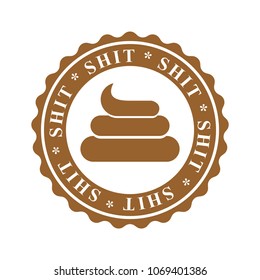 Shit Stamp for documents. Official Boss Answer template for office. 