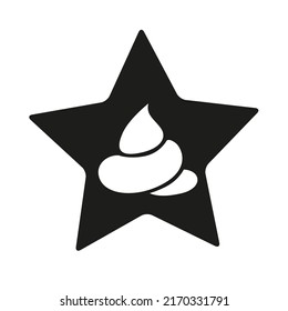 Shit star isolated on white background [Перетворений]